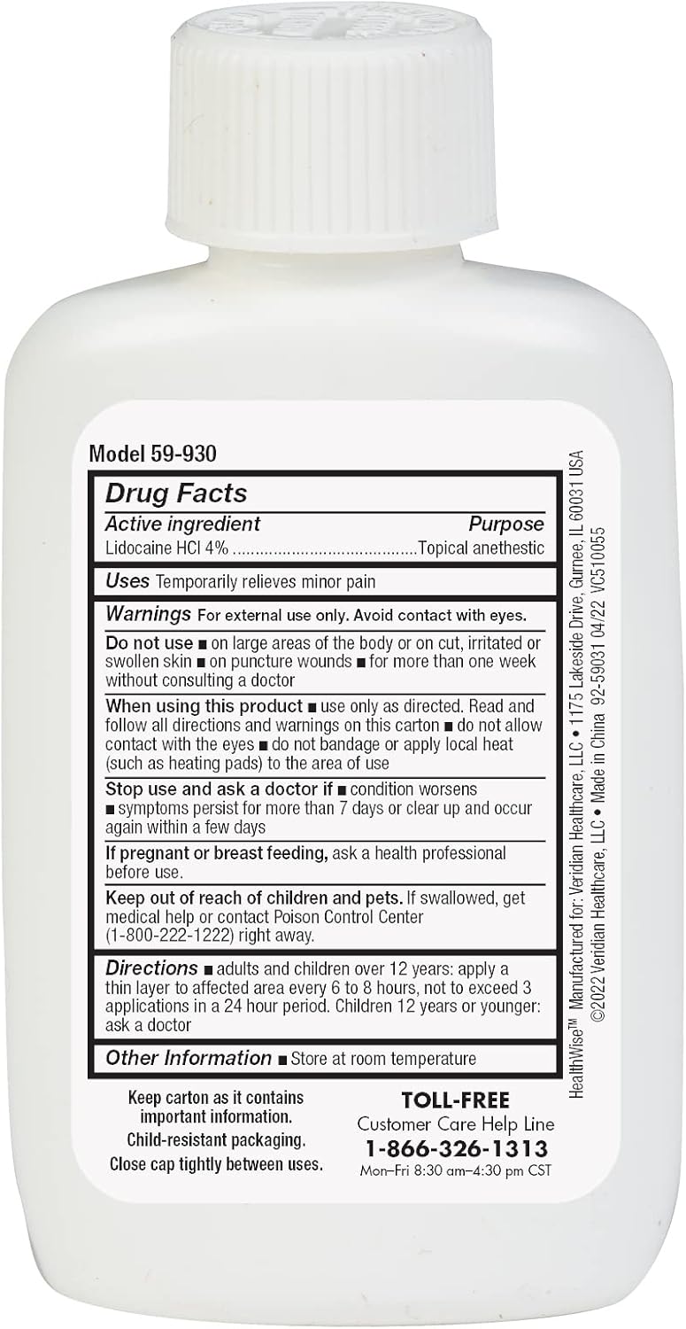 HealthWise Lidocaine Cream 1.75 Oz - Image 2