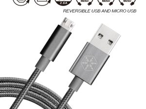 SilverStone Reversible USB-A to Reversible Micro-B