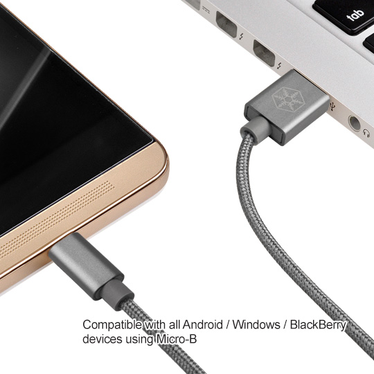 SilverStone Reversible USB-A to Reversible Micro-B - Image 3