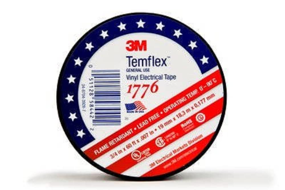 3M 1776-3/4"x60' Temflex Vinyl Electrical Tape