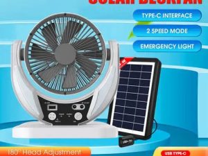 Andowl Solar Desk Fan